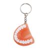 Upper Jaw Simulation Teeth Shape Tooth Key Chain Denture Key Chain Teeth Pendant Teeth Keyring