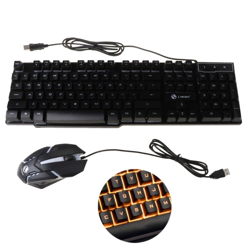 Computer Replacement Accessories GTX300 USB Wired 104 Keys RGB Backlight Gaming Mouse Keyboard Combos Set Gifts for kids