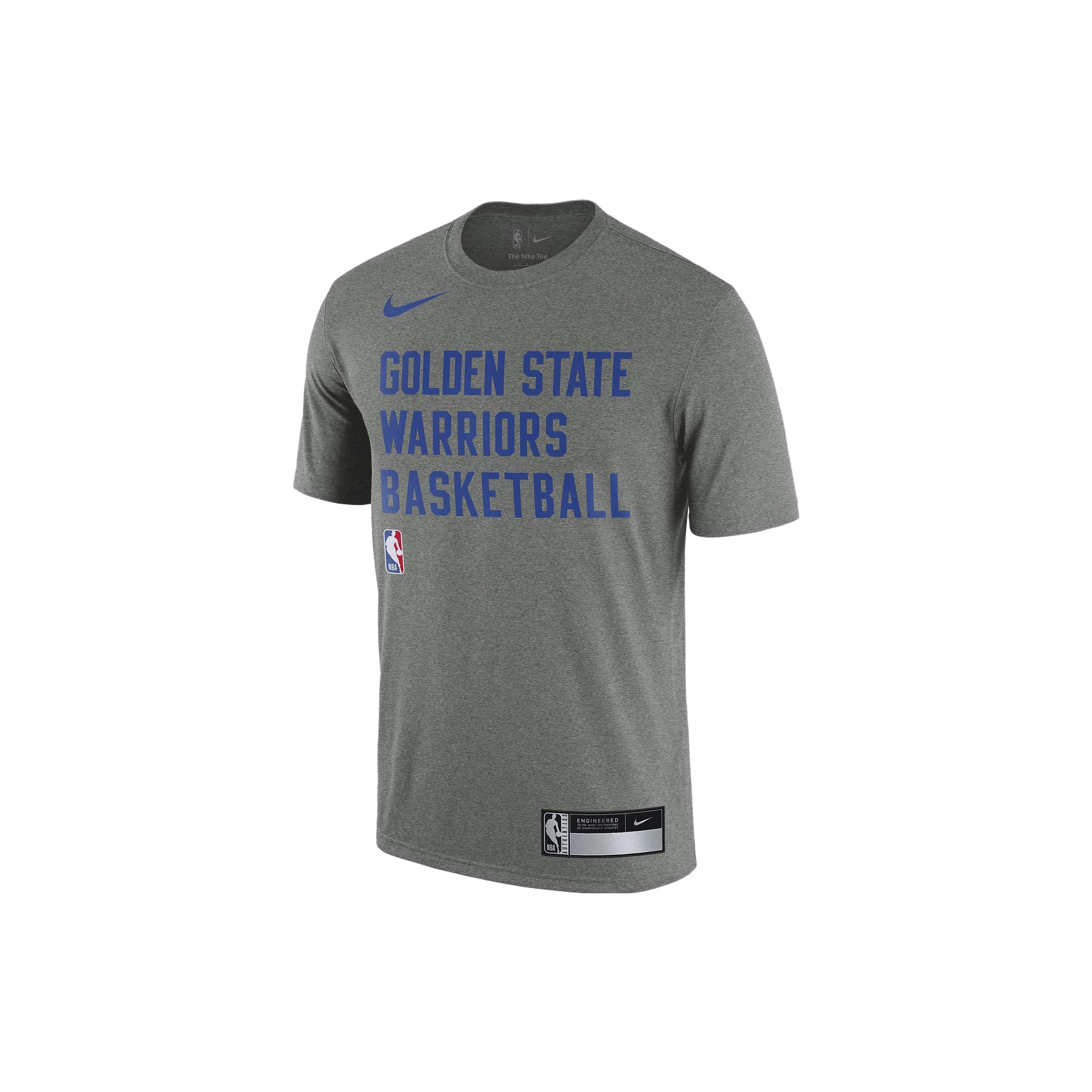 Nike x NBA Golden State Warriors Dri-FIT Practice T-shirt  Grey  Men s FJ0207-063 XXL