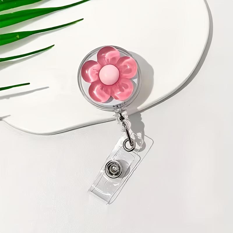 Casual Style Drawstring ID Card Lanyards with Floral Designs for Nurses, Office Workers, Travelers | Lightweight ABS Material, Ideal for Bus Passes