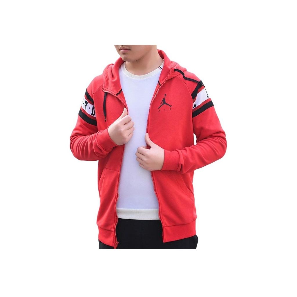 Jordan Knit Breathable Sports Casual Jacket Men Jackets Red CU2775-687