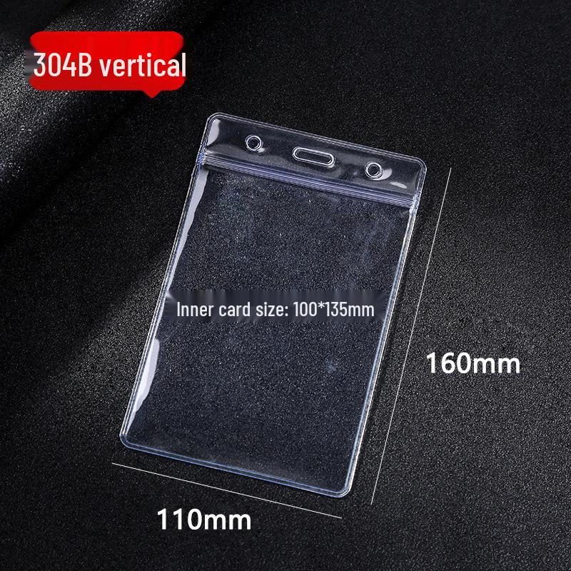 Wodoodporny Przezroczysty PVC Etui na Kartę ID ze Smyczą dla Studentów