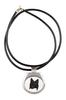 Belgian Shepherd Dog, Belgian Sheepdog – Necklace with a Geometric Design and the Inscription "" | Art-Dog