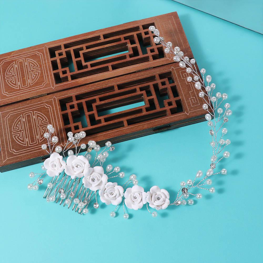 Exquisite Bridal Headdress Handmade Wedding Headwear Fashion Bridal Headwear  Hair Jewelry