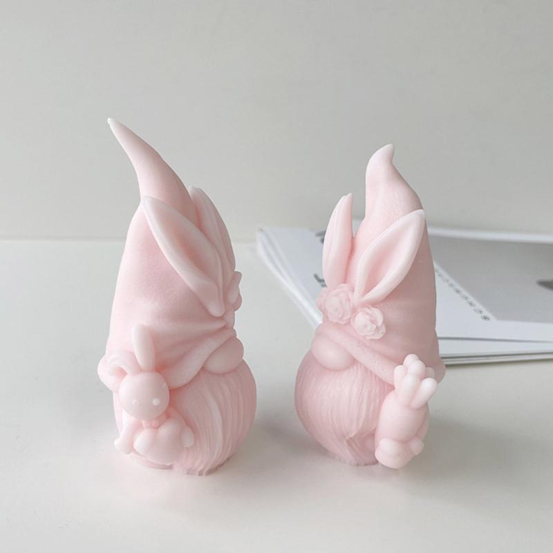 Silicone Gnome Mold Cute Aromatherapy Candle Mold Epoxy Dwarf Plaster Mold for DIY Soap Present Candle Making Molds