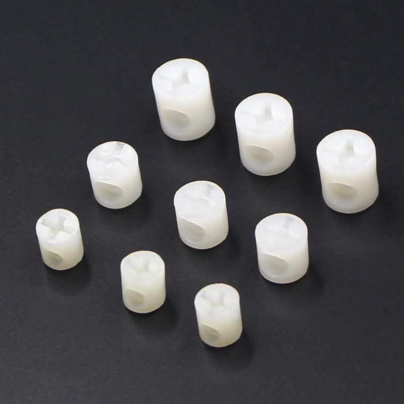 Yingya Two-in-One Plastic Hammer Nut & Cross Hole Connector for Furniture
