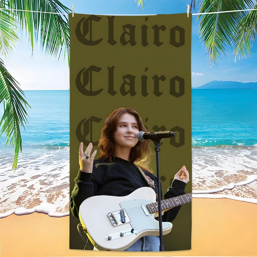 Singer Clairo Claire Cottrill Towel Polyester Beach Towel Quick Dry Sand Free Bath Towel for Summer Pool Travel Vacation