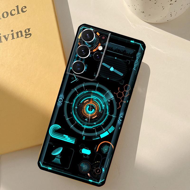 Technology Men's Luxury Phone Case For Samsung Galaxy S25 Ultra S20 S21 S22 S23 S24 Plus S9 S10 S25 FE Cover Shell