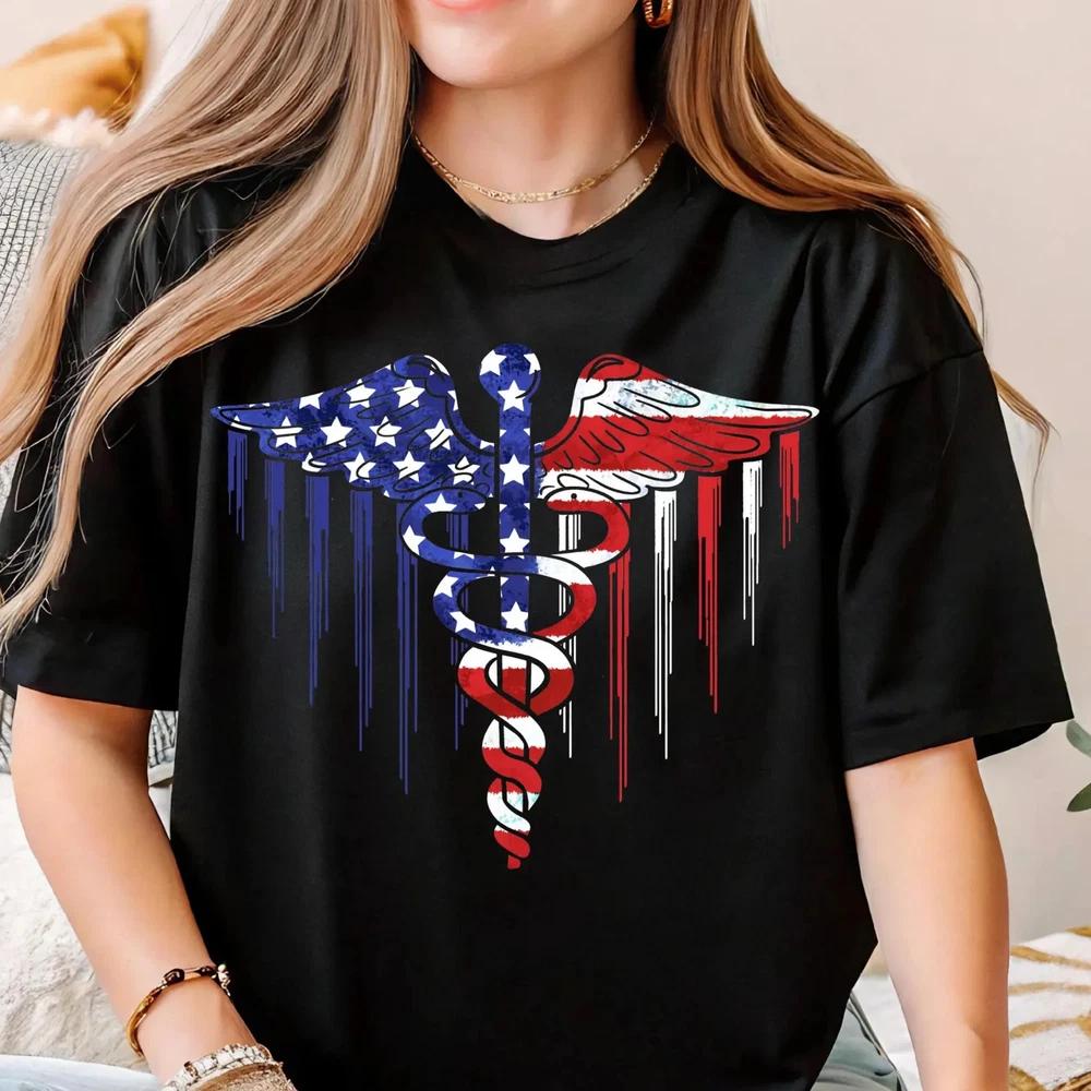 American Flag Shirt Independence Day TShirt S
