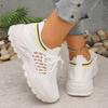 Women's New Flying Weaving Sports Shoes Casual Shoes Spring and Summer New Mesh Breathable Running Shoes