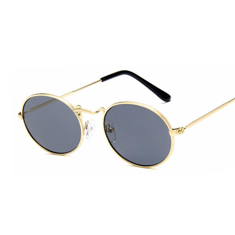 Vintage Oval Style Sunglasses Woman Metal Frame Retro Sun Glasses Male Female Clear Mirror Small Round Para Hombre