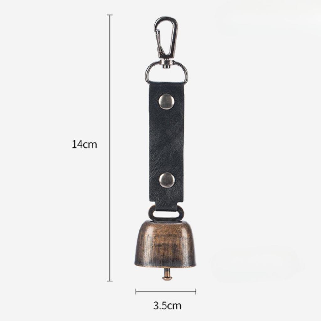 Loud Bear Bell Decoration Protection Portable with Carabiner Multipurpose Wind Chime Backpacks Pendant for Emergency Climbing