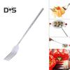 2Pcs Stainless Steel Telescopic Fork Extendable Long Handle Food Grade Dishwasher Safe Portable Grilling Fork Utensil Cutlery Barbecue Tool