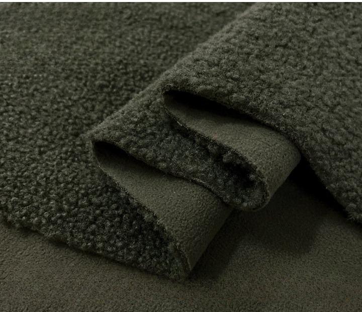 Suede Velvet Composite Lamb Wool Fabric Winter Thickening Warm for Diy Sewing Clothing  Wholesale Cloth