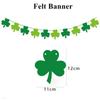 Saint Partick Day Lucky Banner Set Wall Hanging Sign Ceiling Swirls Sign Green Streamers Hanging Ornament Party Supplies
