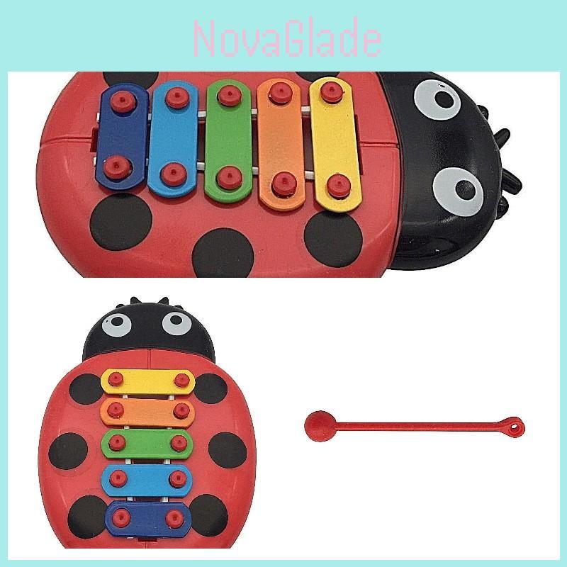 Children's Educational Insect Hand Playing Piano Musical Instrument Toy Early Music Cute Shape For Hand-eye Coordination Musical Talent