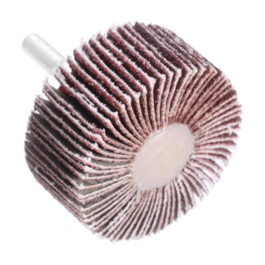 20Pc 80 Grit Sanding Flap Wheel Disc 1/4" Shank Abrasive Sandpaper for Die Grinder Drill Rotary Tool Cleaning Deburring Grinding
