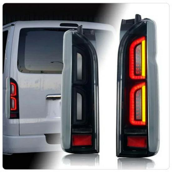 LED Taillights with Sequential Turn Signals for 2005-2018 Toyota Hiace H200 Series