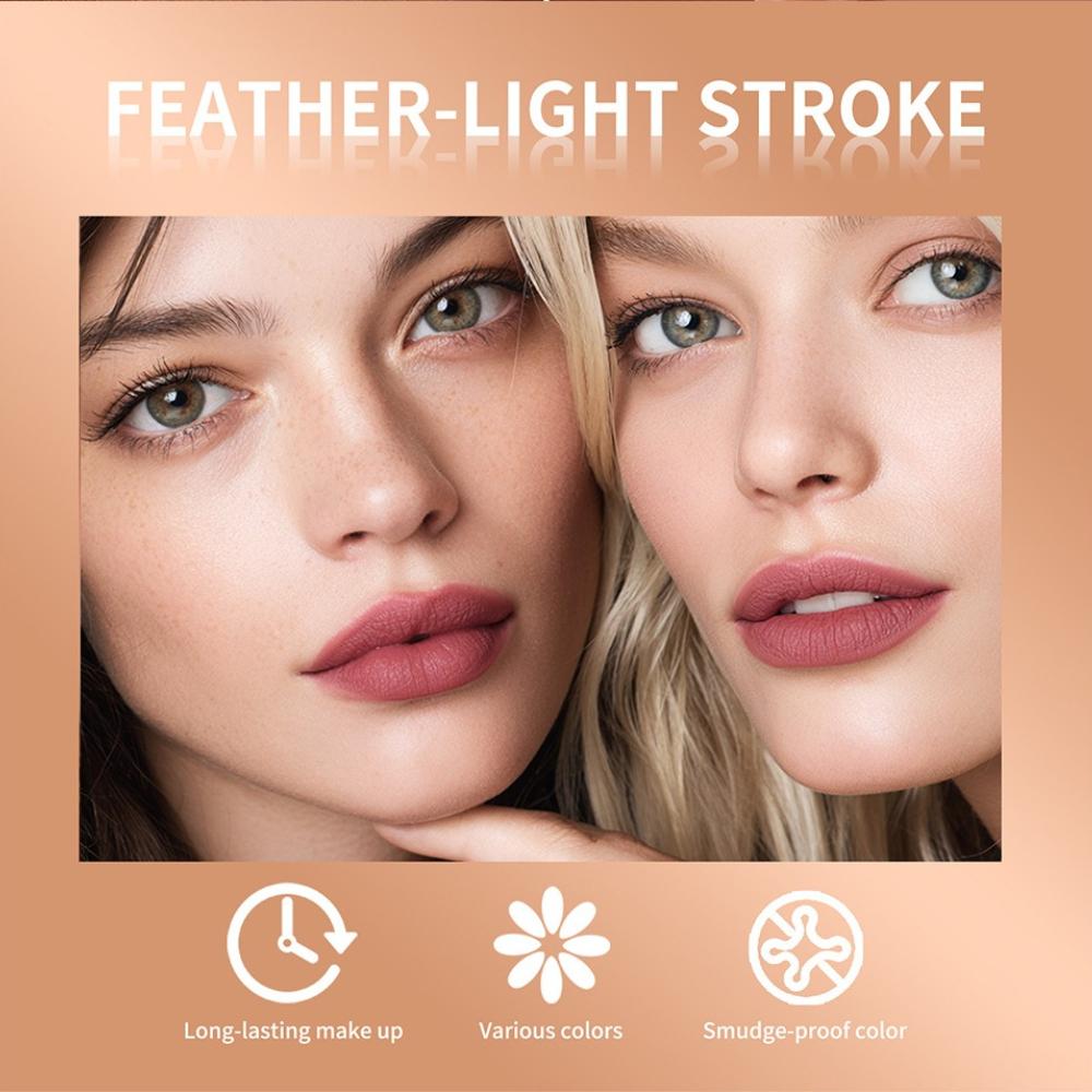 8pz Matita Labbra GIE: 8 Tonalità di Matita Labbra Nude Leggera con Punta in Feltro a Sfera, Lunga Tenuta Impermeabile e Anti-Macchia, Macchia Transfer-Proof