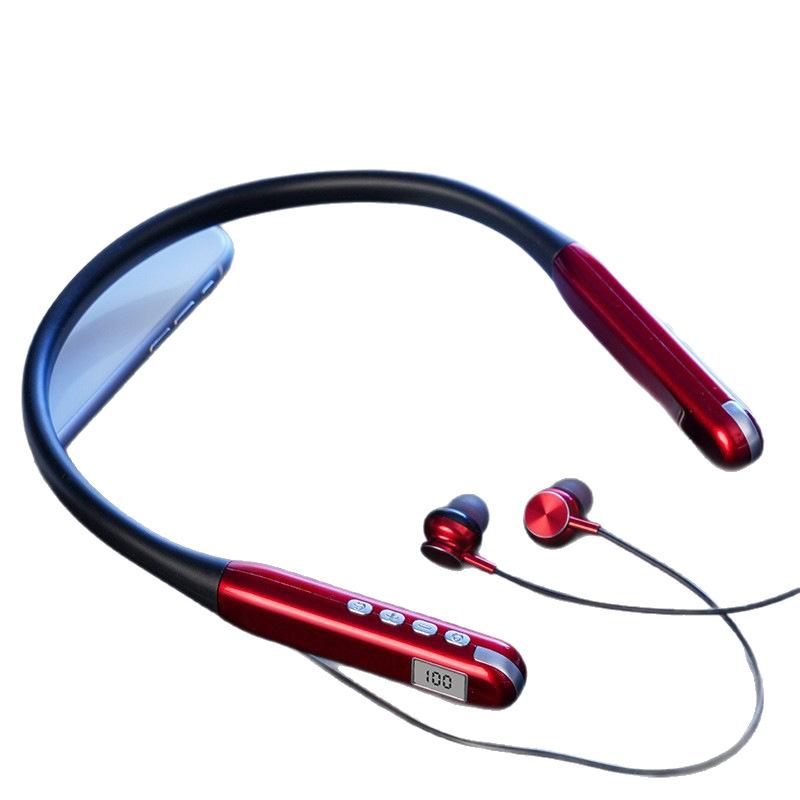 Intelligent Digital Display Bluetooth Headset High Definition Sound Quality Neck Headset Multi-device Compatible Sports Headset