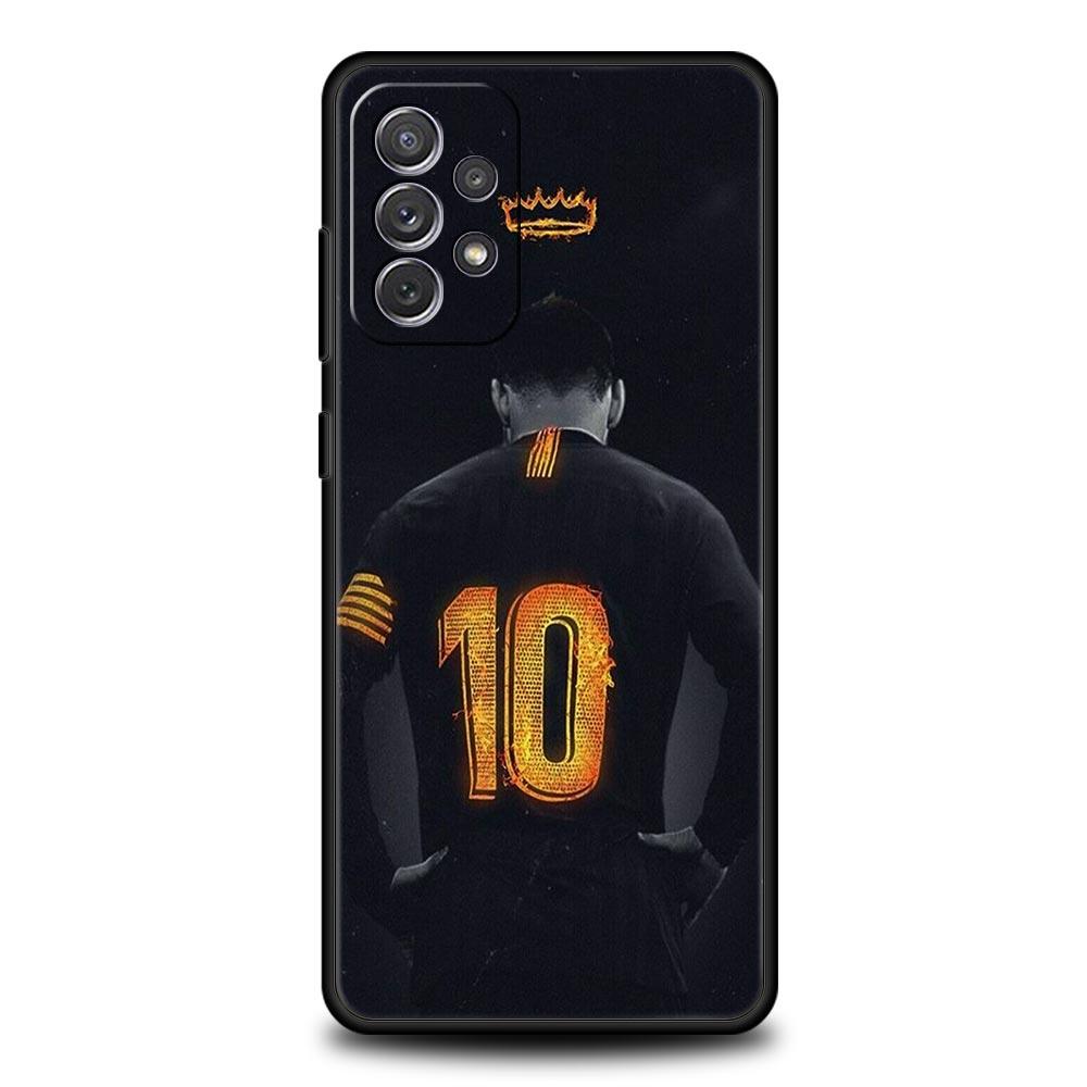 Football 10 Player Phone Case for Samsung Galaxy A55 A35 A17 A07 A15 A13 A25 A51 A71 A72 A73 A32 A52 A52S A41 5G Soft TPU Shell