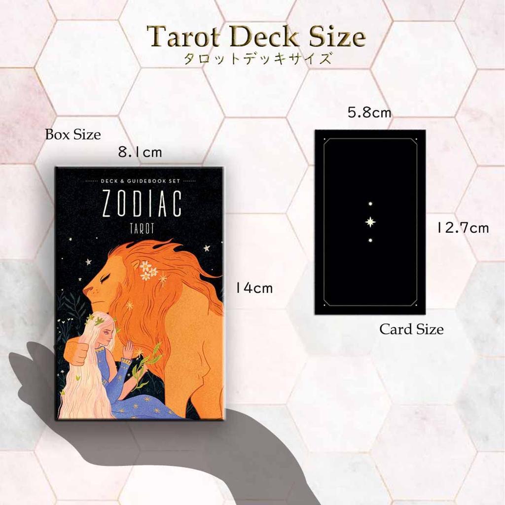 LANG Tarot Deck Book Set Waite Popular with Includes Japanese instruction manual and special hard Zodiac Tarot Deck Book Rider & (78 cards, edition) -