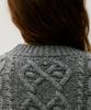 DEPOUND Cable Semi-Crop Pullover [Grey]