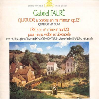 LP Record QUATUOB VIA NOVA, JEAN HUBEAU, RAYM - Faure: Quatuor A Cordes En Mi Muneu ERX2222 ERATO 1976 Japan Classical Used