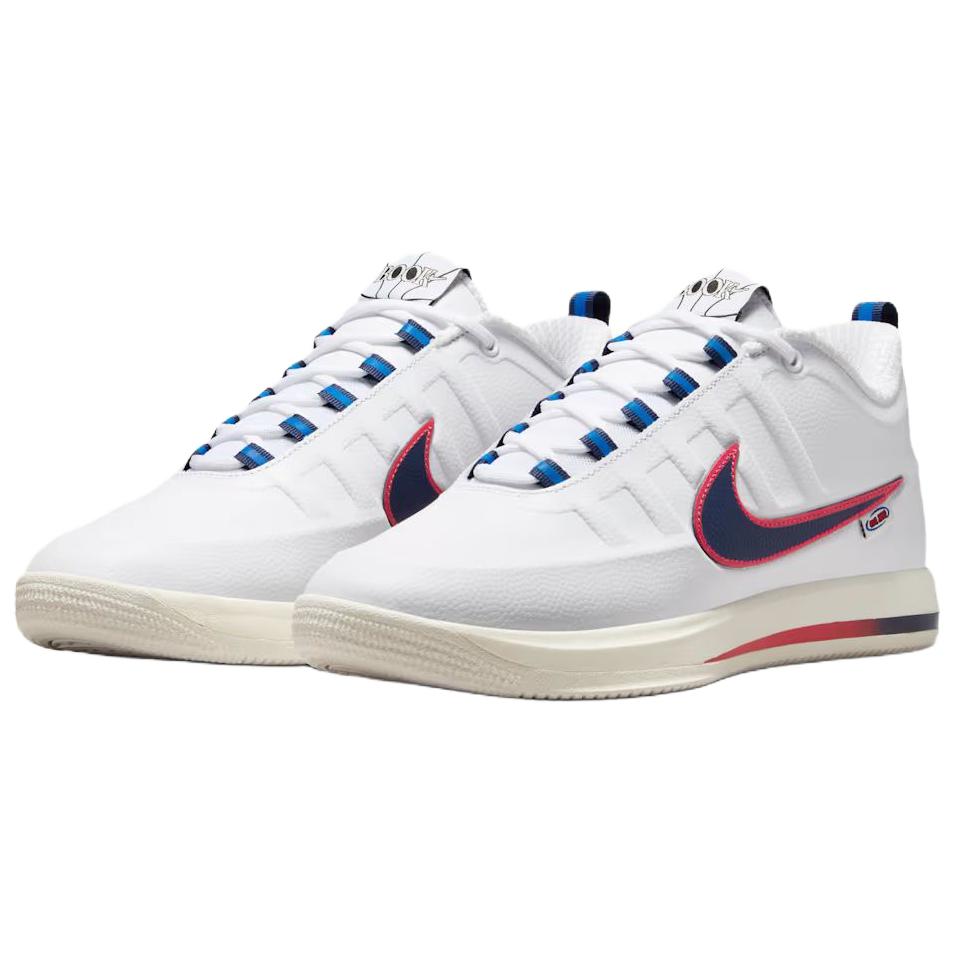 Nike Buch 2 Wnba 30. Jubiläum Bequeme Passform Basketballschuhe Herren Sneaker Weiß Rot IR6332-100