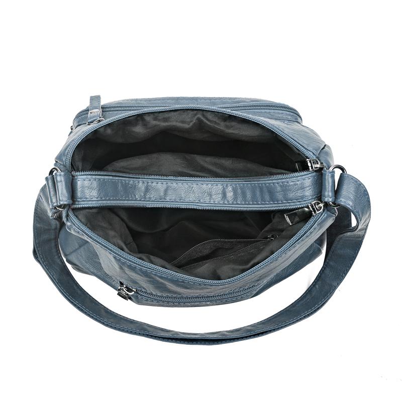 Tasche für mittlere und ältere Menschen, Damen-Schultertasche aus weichem Leder, große Kapazität, Umhängetasche, Muttertasche