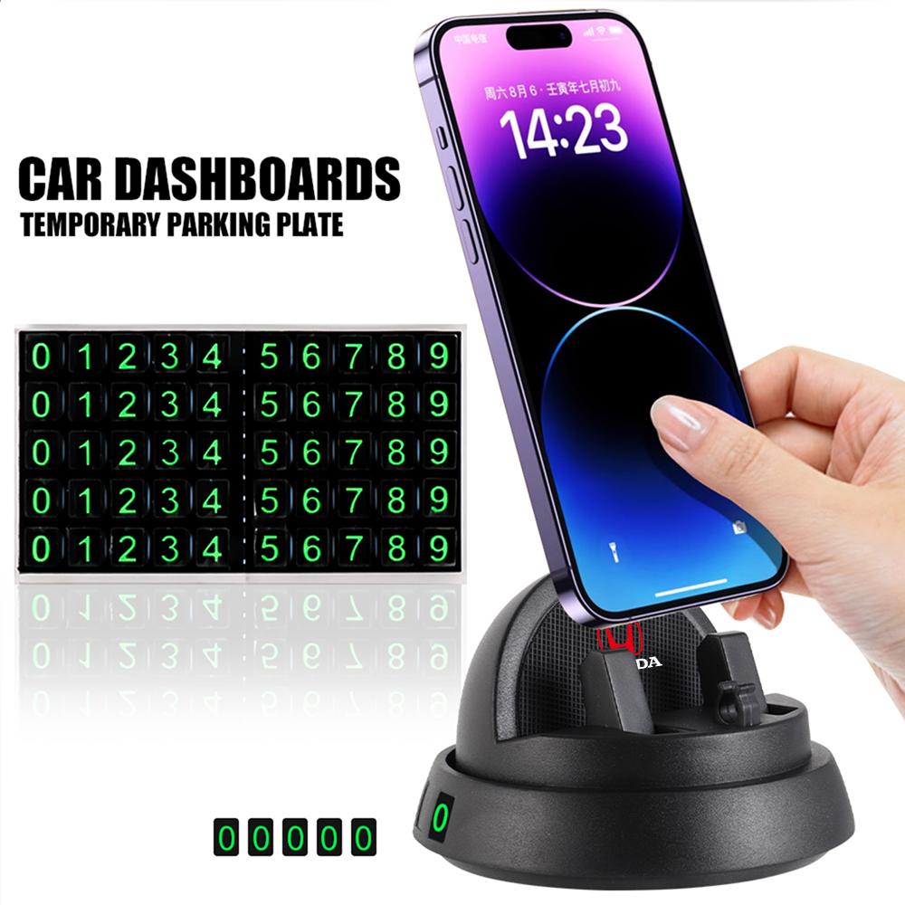 Car Phone Holder Non-slip Bracket Dashboard Mount With Parking Number Plate For Honda Accord Fit CIVIC CITY Insight Jazz OdysseyOW3