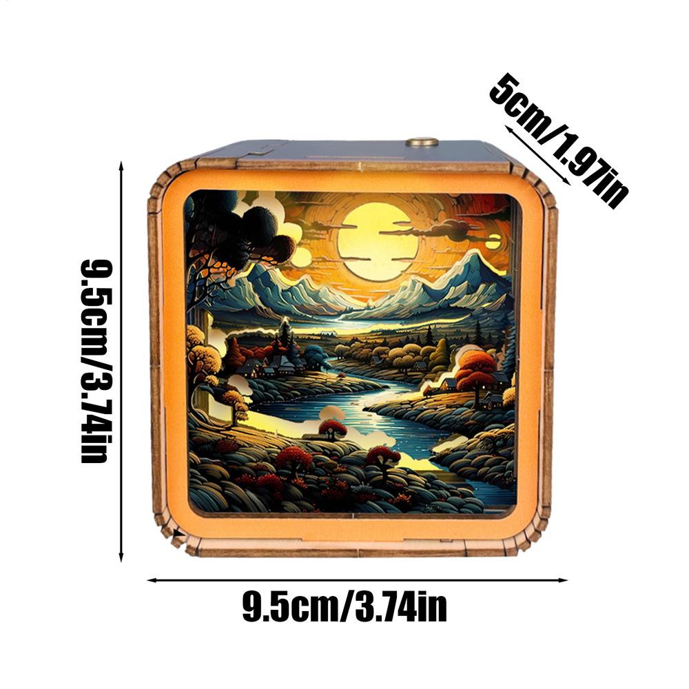 

Рождественские деревянные пазлы 3D Ночник Деревянное искусство Ночник Сделай сам Ремесло Домашний декор для стола Подарки на Рождество День рождения Свадебное украшение