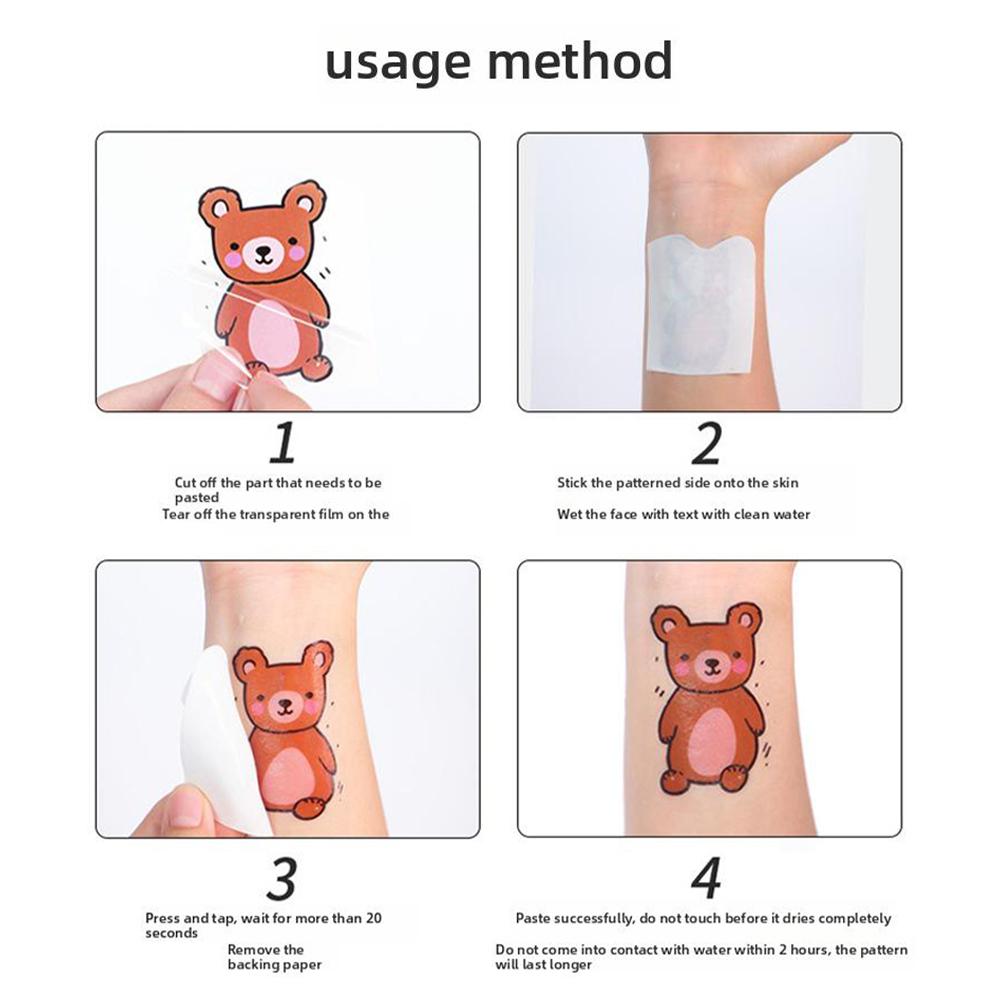 Girl Colorful Butterfly Tattoo Sticker Niche Tattoo Semi Permanent COD Sticker Tattoo Sticker F9F6
