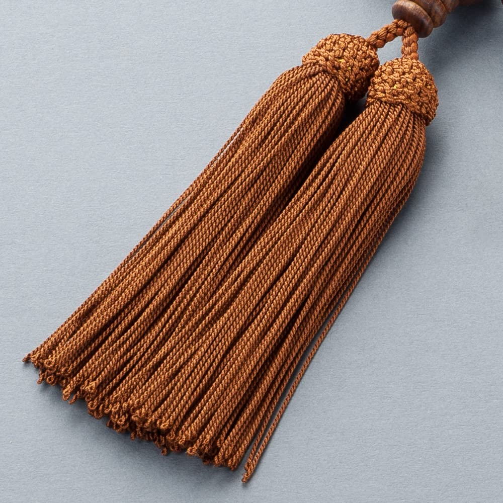 Buddhist Altar Shop Takita Shoten Buddhist Prayer Beads for Men, Sandalwood (Matte), 22 Beads, with Prayer Bead Bag, Suitable for All Sects, Kyoto