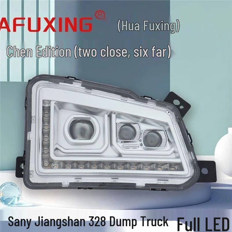Starlight Edition LED Headlights for Sany Jiangshan 328 Flat-top Electric Dump Truck Front Assembly Left Driver Side