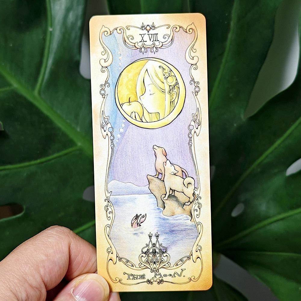 Low Scare Tarot 12*5,5 cm 78 stk Kort Legg til The Language of Flowers i hemmelighet Japansk anime-stil tegneserie-tarotkort