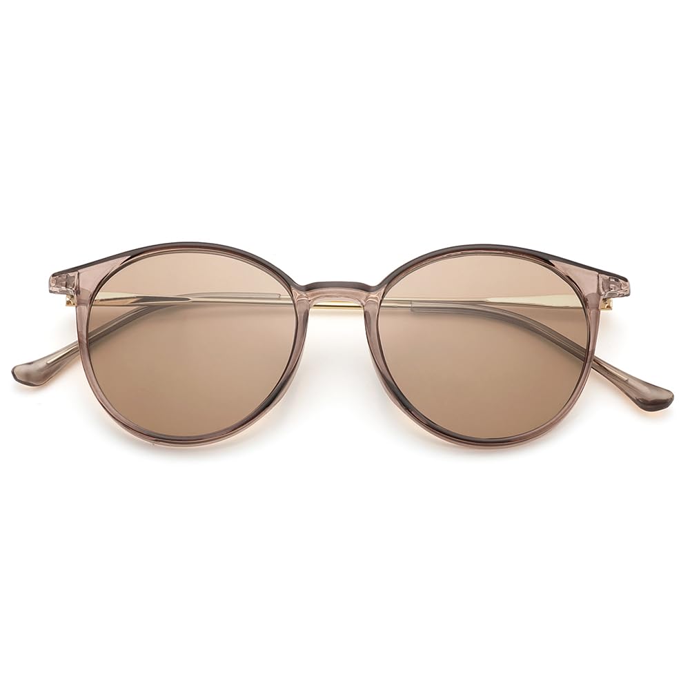 [FEISEDY] Sunglasses UV400 UV Protection, Round Shape, Small, Stylish, Lightweight, Fashionable, for Commuting, Travel, Driving, Men's & Women's,