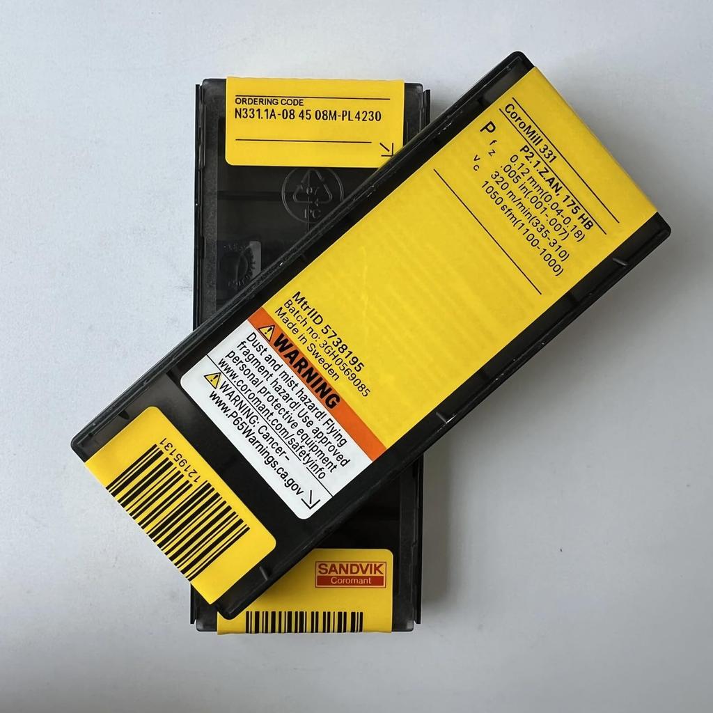 Original Sandvik / N331.1A-084508M-PL 4230 /  CNC Lathe Carbide Blade 10 Pcs