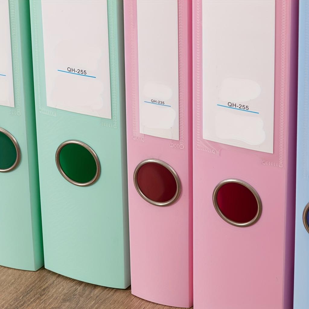 A4 Pastel Plastic File Folders - Heavy-Duty High Quality Document Organizer with Snap Closure, Multi-Color Assortment for Office