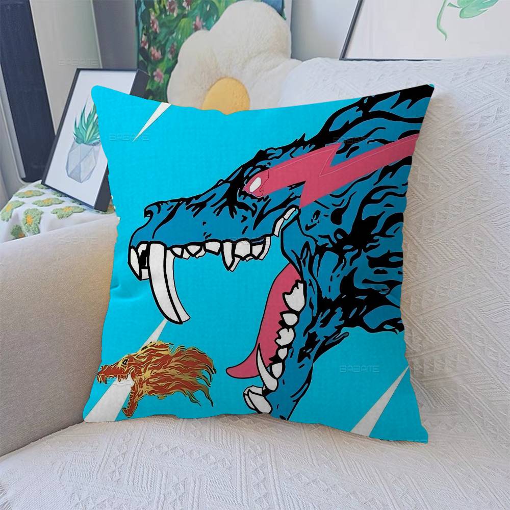 Game Blogger MrBeasts Pillow Covers Cartoon Sofa Decorative Home Doublesided Printing Short Plush Cute Cushion Cover