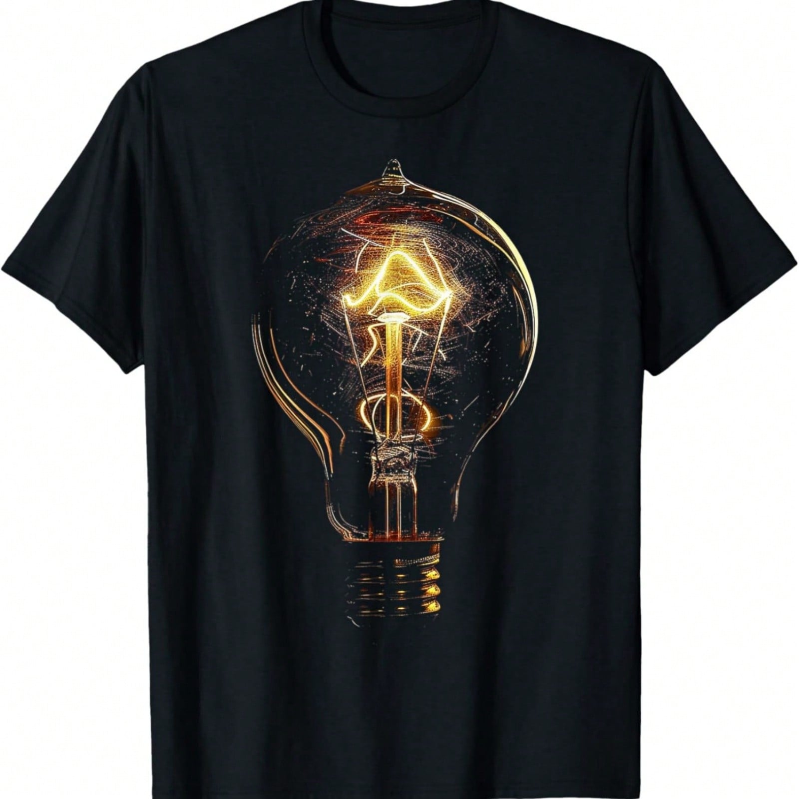 Light Bulb Heartbeat Light Bulb Gift Light Bulb T-Shirt S разноцветный