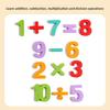 Math Education Early Aid Wooden Counting And Number Operations Puzzle For Kids