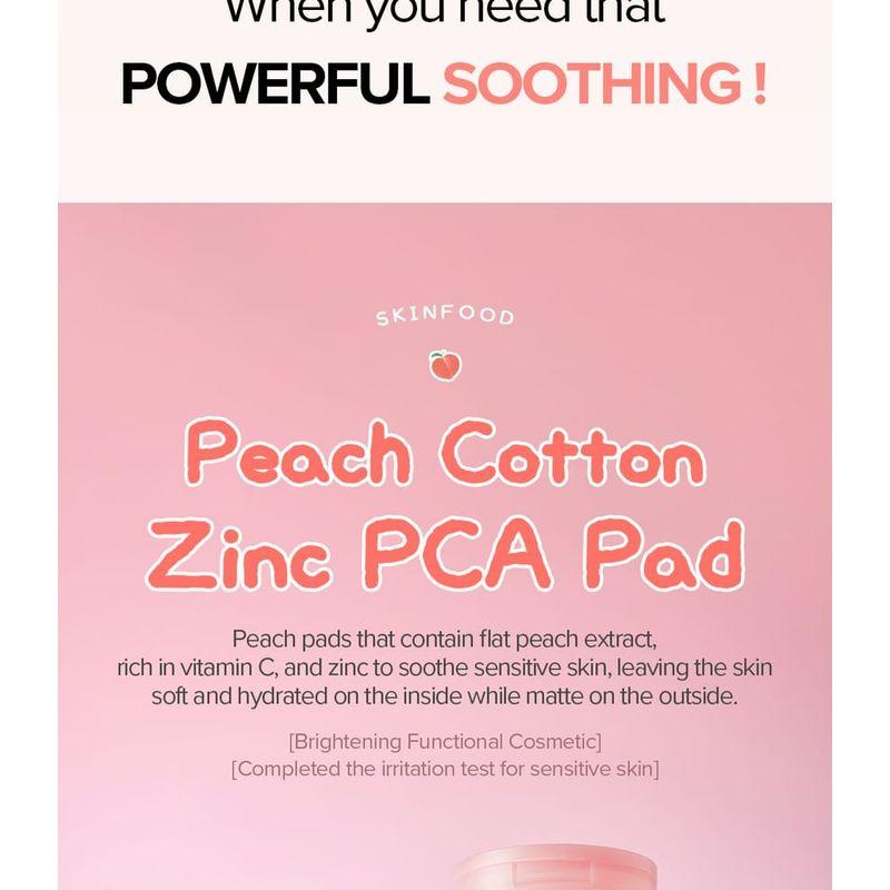 Skinfood Almofada de Algodão com Zinco PCA de Pêssego