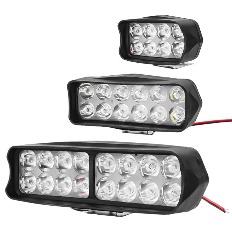 8/12/16 LED Car Work Light High Bright Spotlight Universal Offroad Motorcycles Auto Truck Driving Fog Headlights DRL Lamp 12V