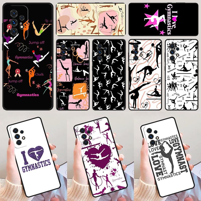Love Gymnastics phone case For Samsung Galaxy A42 A31 A40 A51 A71 A32 A80 A91 A52 A72 A73 A20e A21S A50 A70 A11 A12 Cover
