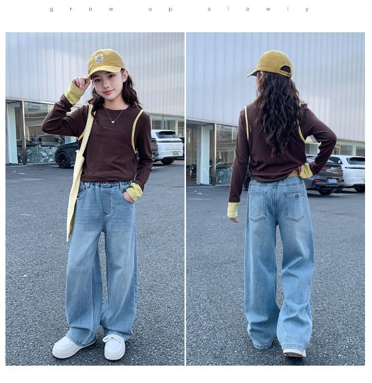 Girls' Spring 2026 Straight & Wide Leg Jeans – Kids' Casual Pants
