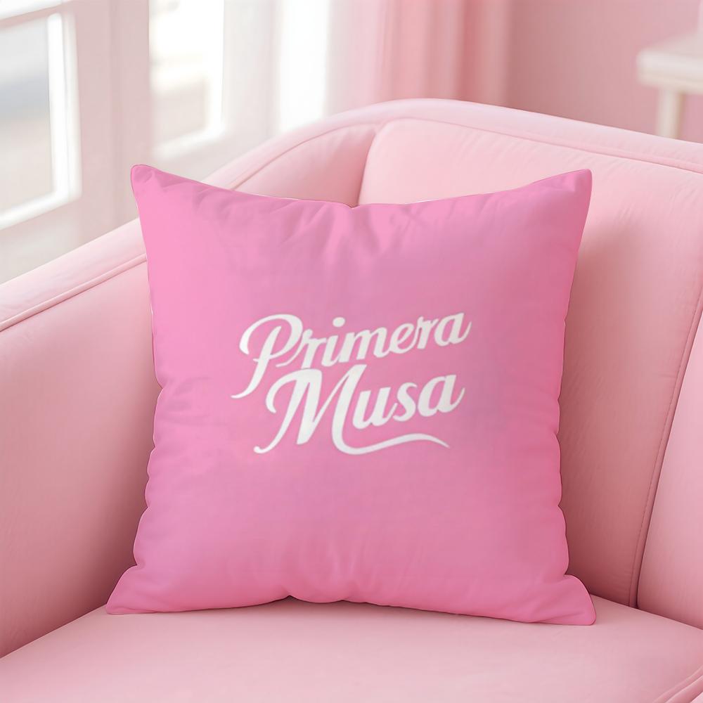 OOmar Courtz Album PRIMERA MUSA Cushion Cover Pillow Case Soft Friendly Fabric  Concealed Zipper