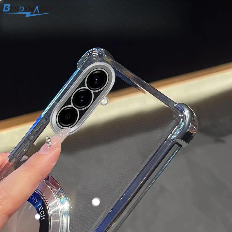 Stojak do Platerowania Przezroczyste Etui Dla Samsung Galaxy S26 Ultra S25 FE S24 S23 Plus A57 A37 A56 A36 A17 Uchwyt Miękkie Etui Z Foliami na Obiektyw