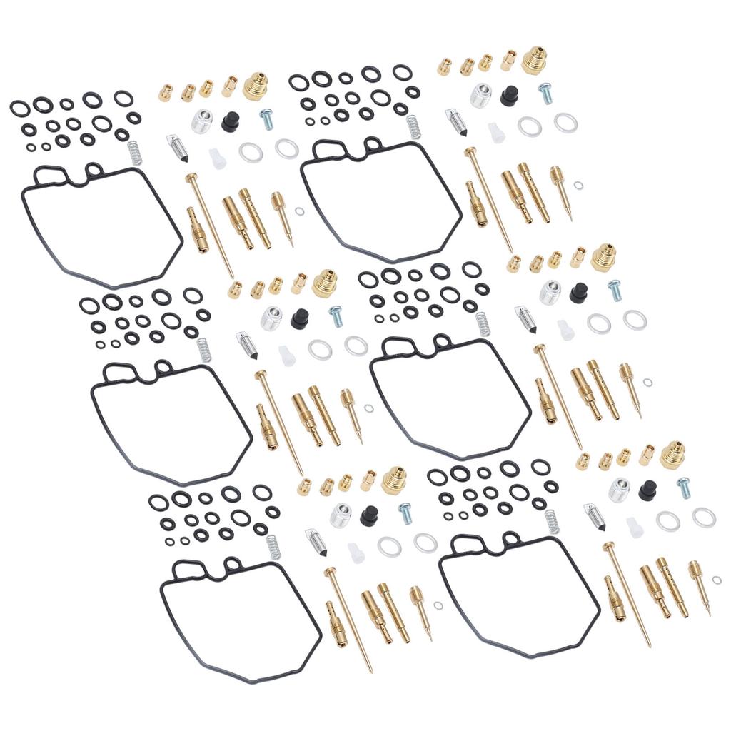 6 Zestawów Motocyklowy Zestaw Naprawczy Gaźnika Profesjonalny Zamiennik dla CBX1000 CBX1050 1978‑1983
