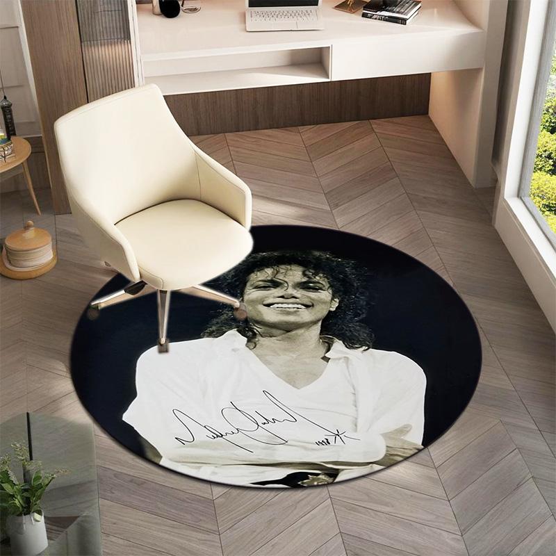 Renowned American Grammy Award Winning Singer Michael Jackson's Circular Carpet Is Soft, Home, Bedroom, Door Mat Decoration, and Non Slip Carpet F1